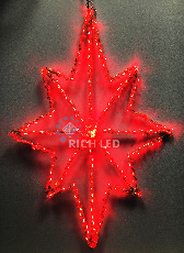 Звезда светодиодная 60 см, красная,220 В. RL-ST60-R