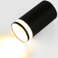 Спот GWL-GU10-M-IP20 Черный С Боковым рассеивателем Башня