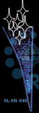 Светодиодная консоль Факел со звездой на металлокаркасе, 220 В, RL-KN-030W