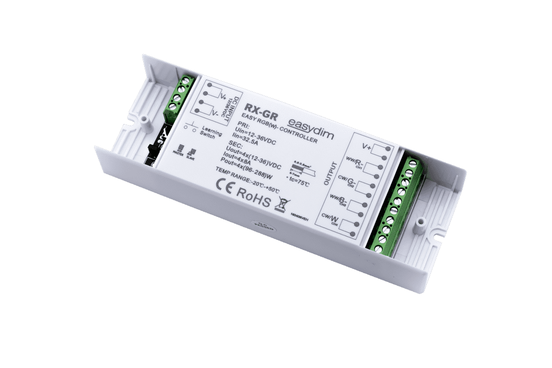 Универсальный приемник-контроллер увеличенной мощности RX-GR приемник контроллер rx rgb для светодиодных лент rgb rx rgb