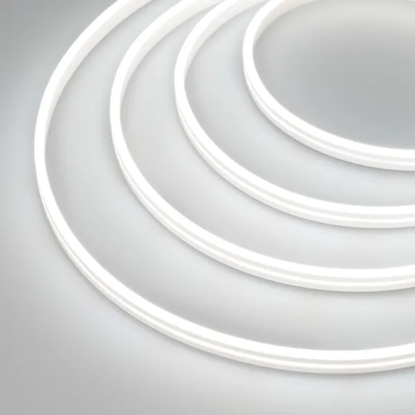 Светодиодная лента герметичная MOONLIGHT-SIDE-A168-4x10mm 24V White6000 (7.2 W/m, IP65, 5m, wire x2) (Arlight, Силикон) силиконовый профиль wph flex 1616 side s11 5m white arlight силикон