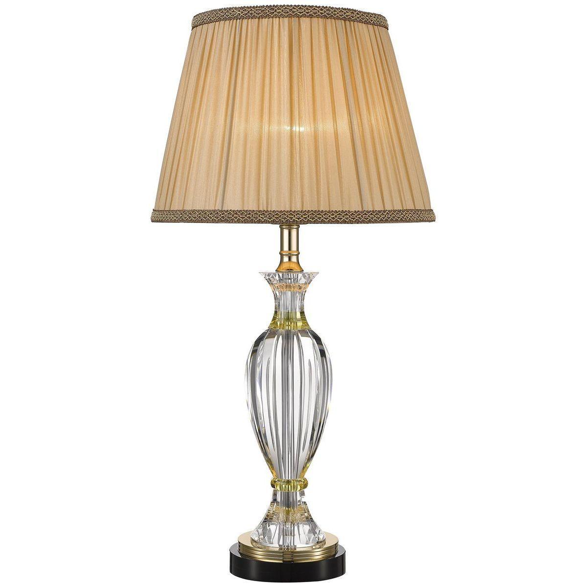 Настольная лампа Wertmark Tulia WE702.01.304 лампа настольная 38045 1 e14 40вт белый с золотой патиной 22х22х32 см
