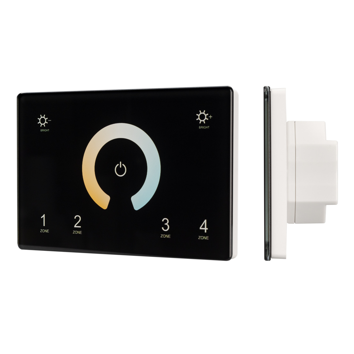 Панель Sens SMART-P81-MIX Black (230V, 4 зоны, 2.4G) (Arlight, IP20 Пластик, 5 лет) сенсорная панель xiaomi aqara lumi smart scene panel switch s1 white zncjmb14lm