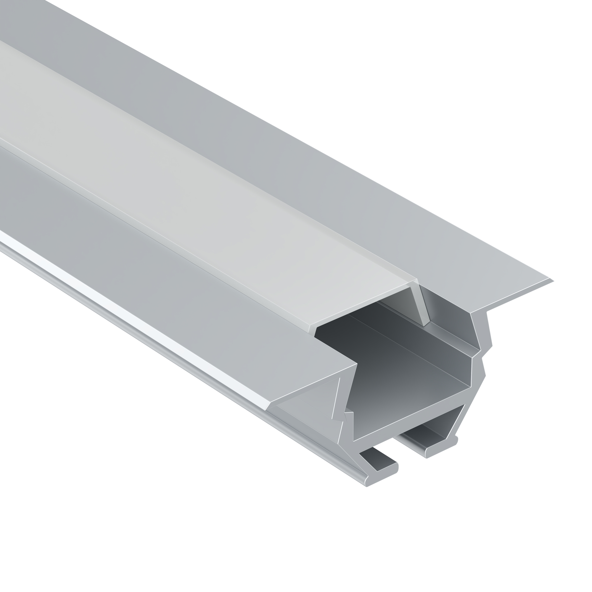 Алюминиевый профиль встраиваемый 30x10, ALM010S-2M алюминиевый профиль ниши скрытого монтажа для гкл потолка alm 11681 pl b 2m