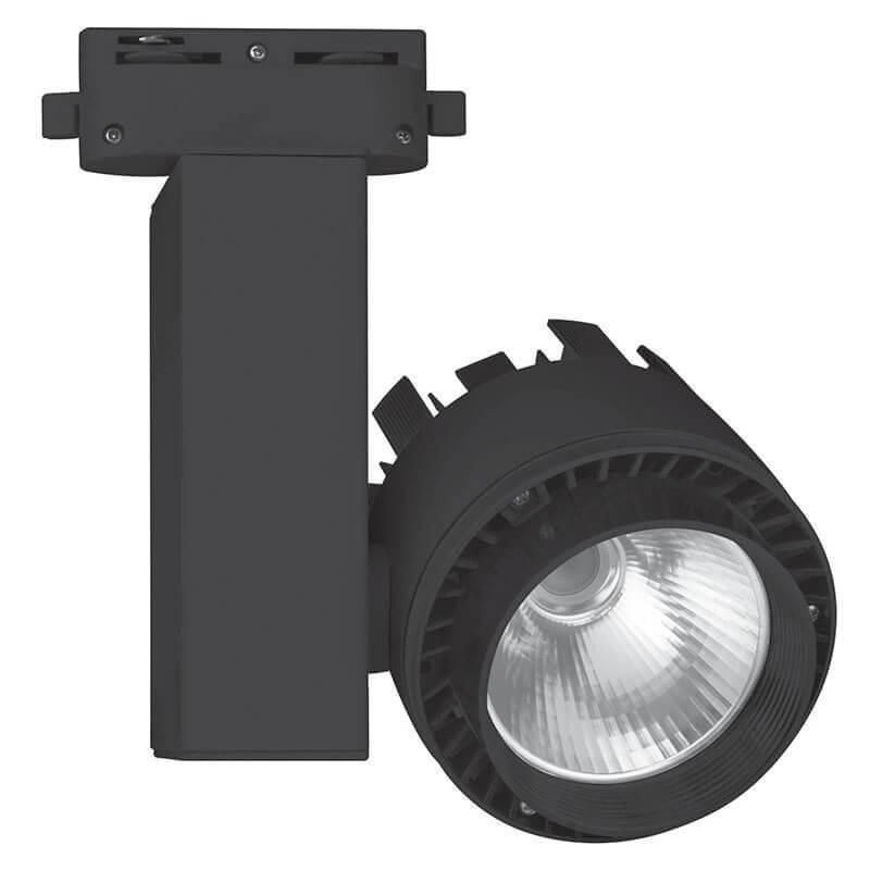 Трековый светодиодный светильник Volpe 4000K ULB-Q250 20W/NW/A Black 10962 люстра negro 40вт led 4000k 2400лм чёрный