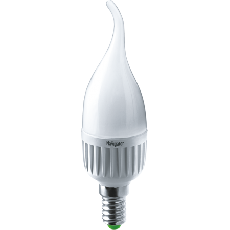 Лампа светодиодная LED 7Вт Е14 230В 2700К NLL-FC37-7-230-2.7K-E14-FR свеча на ветру матовая