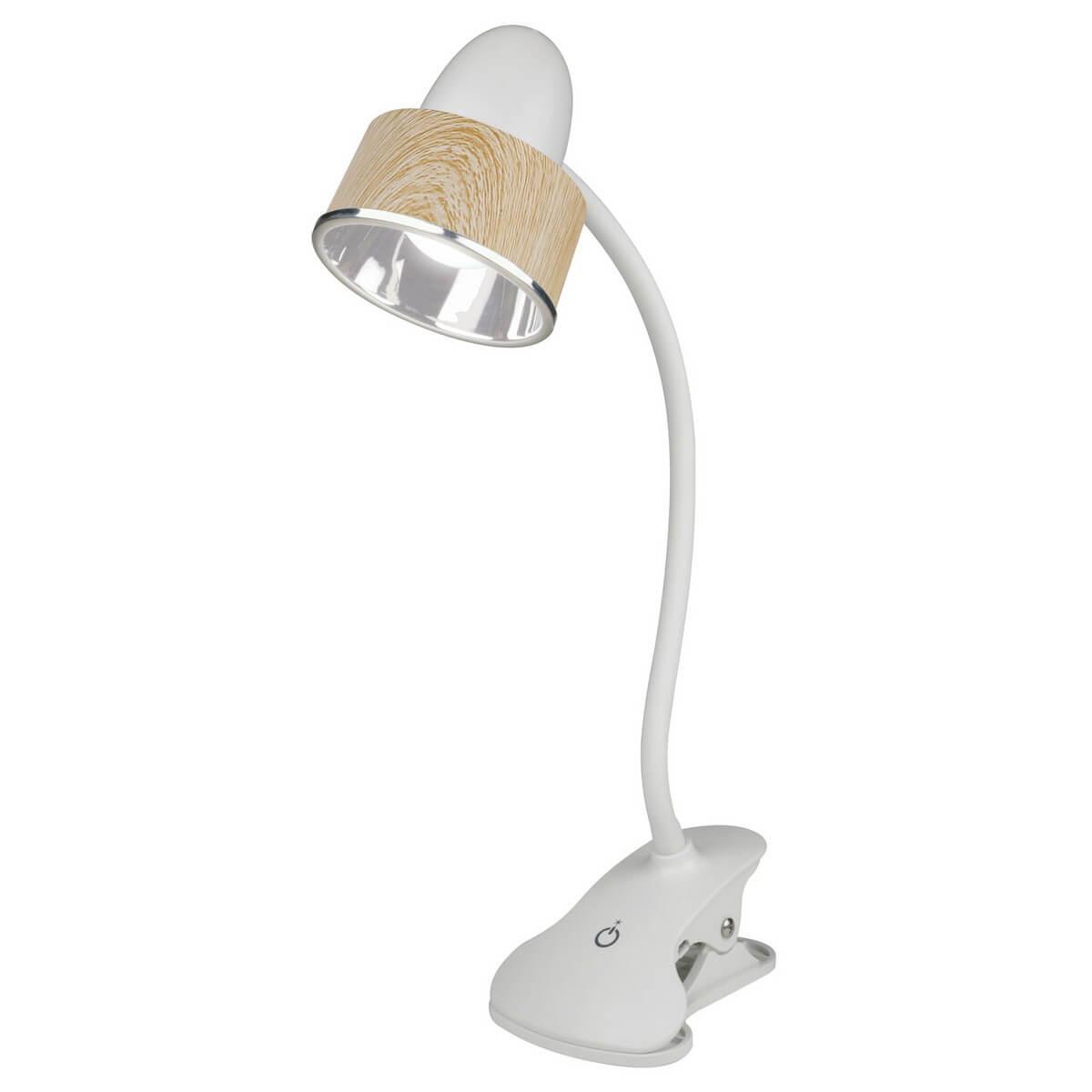 Настольная лампа Uniel TLD-557 Brown/LED/350Lm/5500K/Dimmer UL-00004138 настольная лампа uniel tld 524 white led 500lm 4500k dimmer 10610