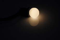 Лампа для белт-лайт LED G45 0.5W 220-240V 2700K Warm White E27 (ДИММИРУЕМАЯ) белая теплая новый завод