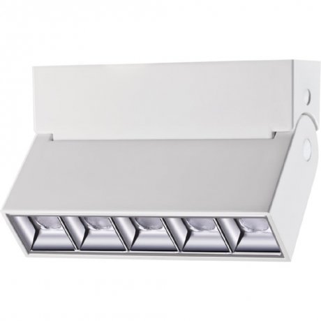 Светодиодный накладной потолочный светильник Novotech EOS 358321 профиль алюминиевый накладной линии света с крепежами серебро cab256