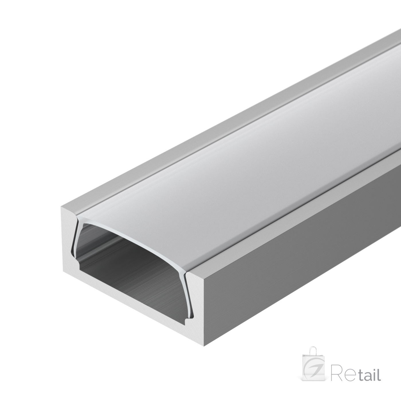 Профиль MIC-2000 (Arlight, Алюминий) алюминиевый профиль ниши скрытого монтажа в натяжной потолок 99x140 alm 9940 sc b 2m