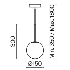 Подвесной светильник Basic form E14х1 MOD321PL-01W