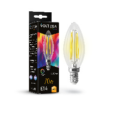 Светодиодная лампа Crystal Candle 7W 3000K E14 CRI97 340°