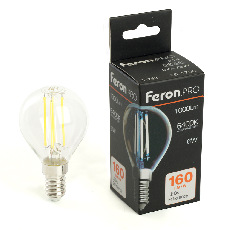 Лампа светодиодная Feron.PRO LB-1706 Шарик E14 1000LM 6W 175-265V 6400K