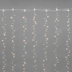 Гирлянда Светодиодный занавес из росы Фейерверк 3х3м 900 LED ТЕПЛЫЙ БЕЛЫЙ IP20 230В NEON-NIGHT