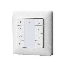 Кнопочная настенная панель 2 сцены, 1 группа DALI DT8 RGBW, 721051