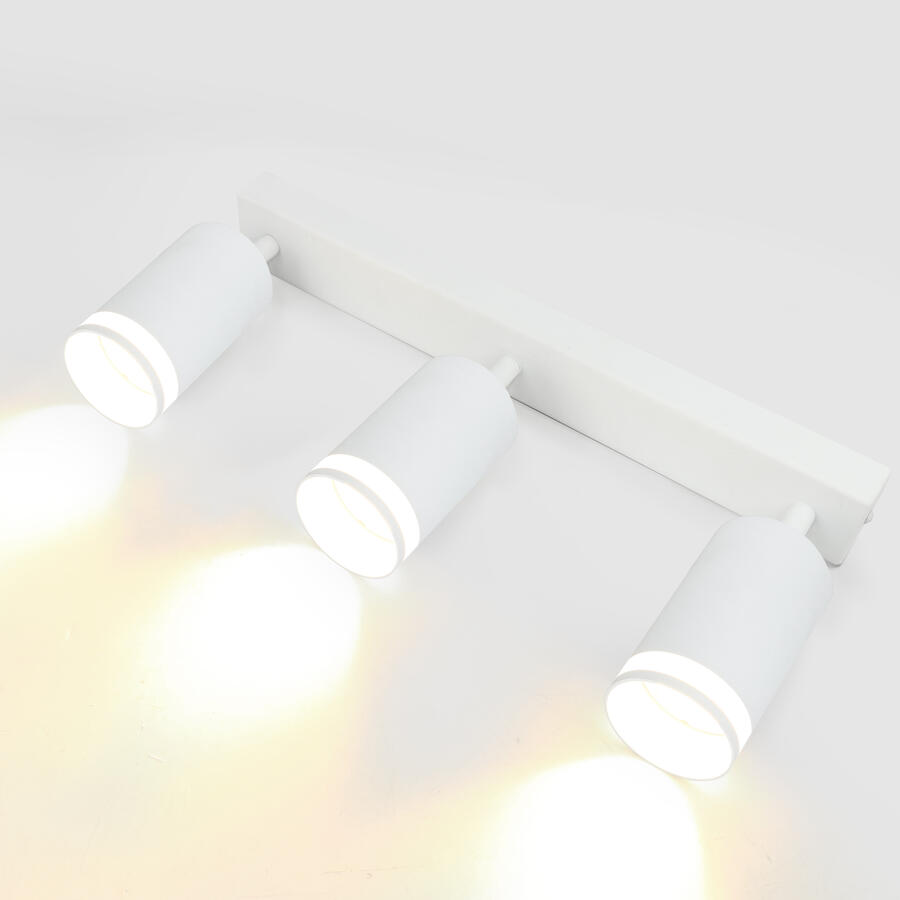 Спот на основании GWL-3GU10-M-IP20 Тройной Белый С боковым рассеивателем Башня 2953₽