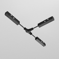 Коннектор питания Т-образный Exility черный TRA034CWT-42B