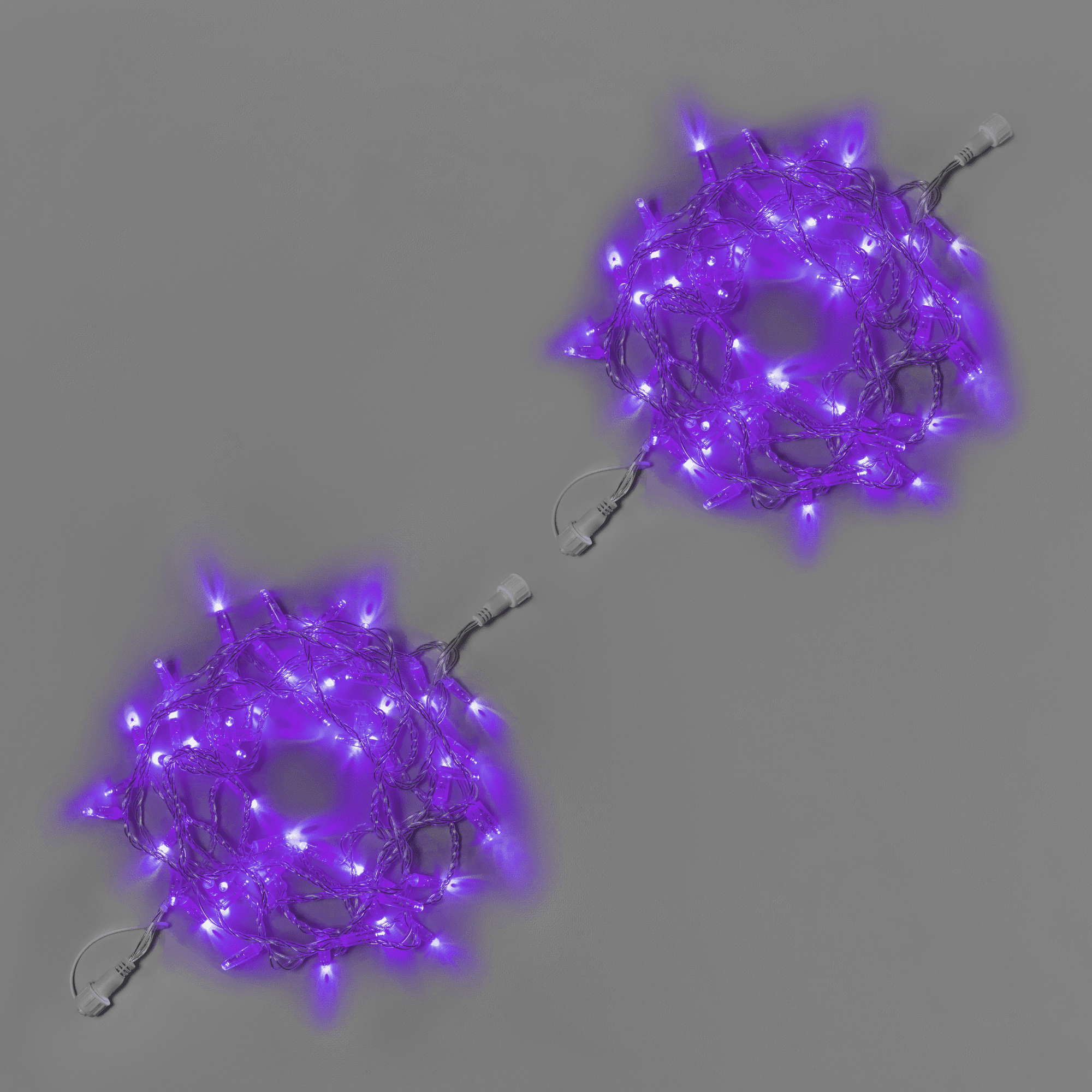 Светодиодная гирлянда INOXHUB Нить 10м 100 LED соединяемая 220В IP65 прозрачный провод ФИОЛЕТОВАЯ 2730₽