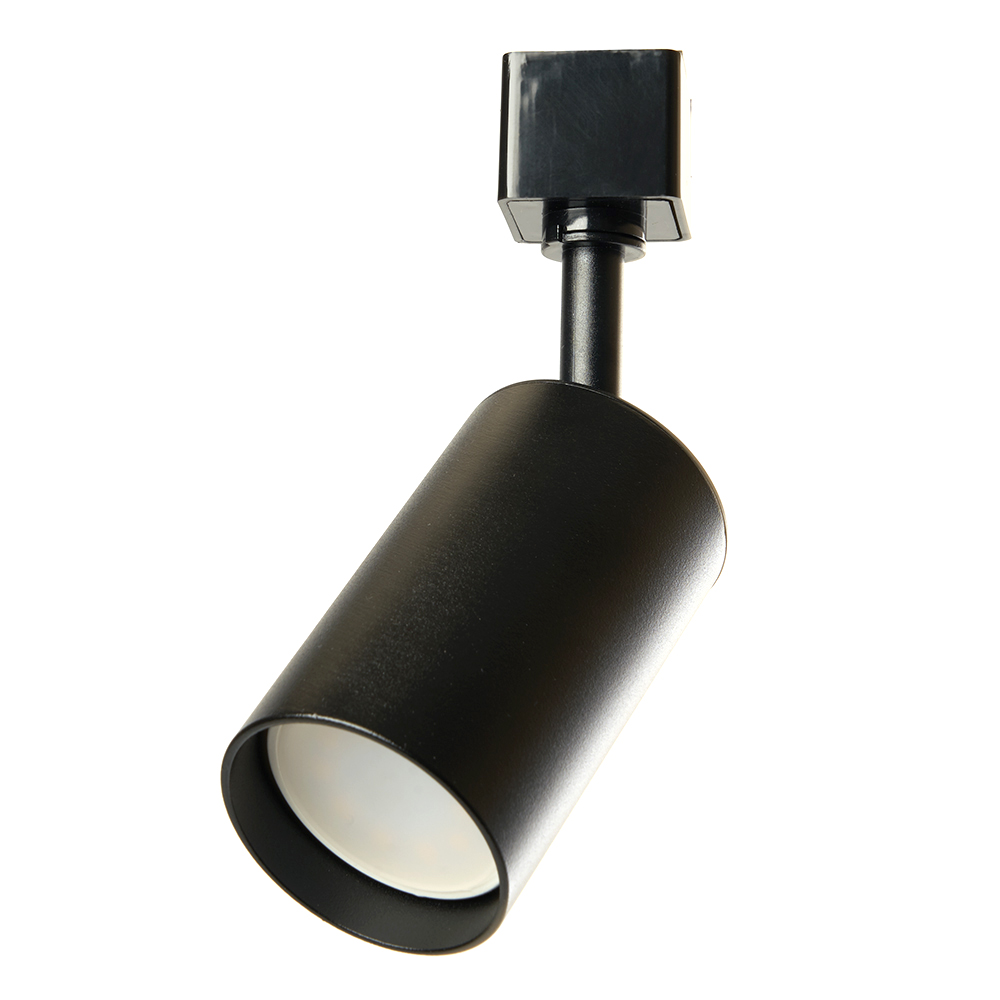 AL155 светильник трековый под лампу GU10, черный трековая система citilux модерн cl560241