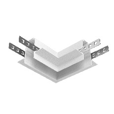 Коннектор угловой Exility встраиваемый под ГКЛ 12,5мм, белый, TRA034CL-42.12W