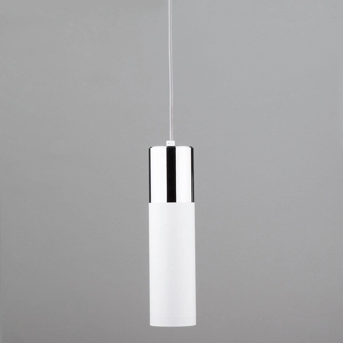 Подвесной светильник Eurosvet 50135/1 LED хром/белый торшер eurosvet lorenzo 01086 1 глянцевый белый