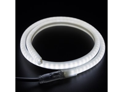 Гибкий Неон LED SMD 12х12 мм, форма - D, белый, 120 LED/м,  бухта 100м