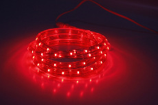 Дюралайт LED-CDL-FCB-3528-13MM-36L-240V-R красный,13мм, 2М, 2.77CM, 100M, 2.1W