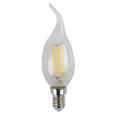 Лампа светодиодная филаментная ЭРА E14 5W 4000K прозрачная F-LED BXS-5W-840-E14 Б0019005
