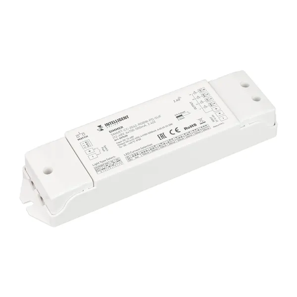 INTELLIGENT ARLIGHT Диммер SMART-CC-2042-RGBW-PD-SUF (12-48V, 4x150-500mA, 2.4G) (IARL, IP20 Пластик, 5 лет) контроллер для светильников ll 892 ld150