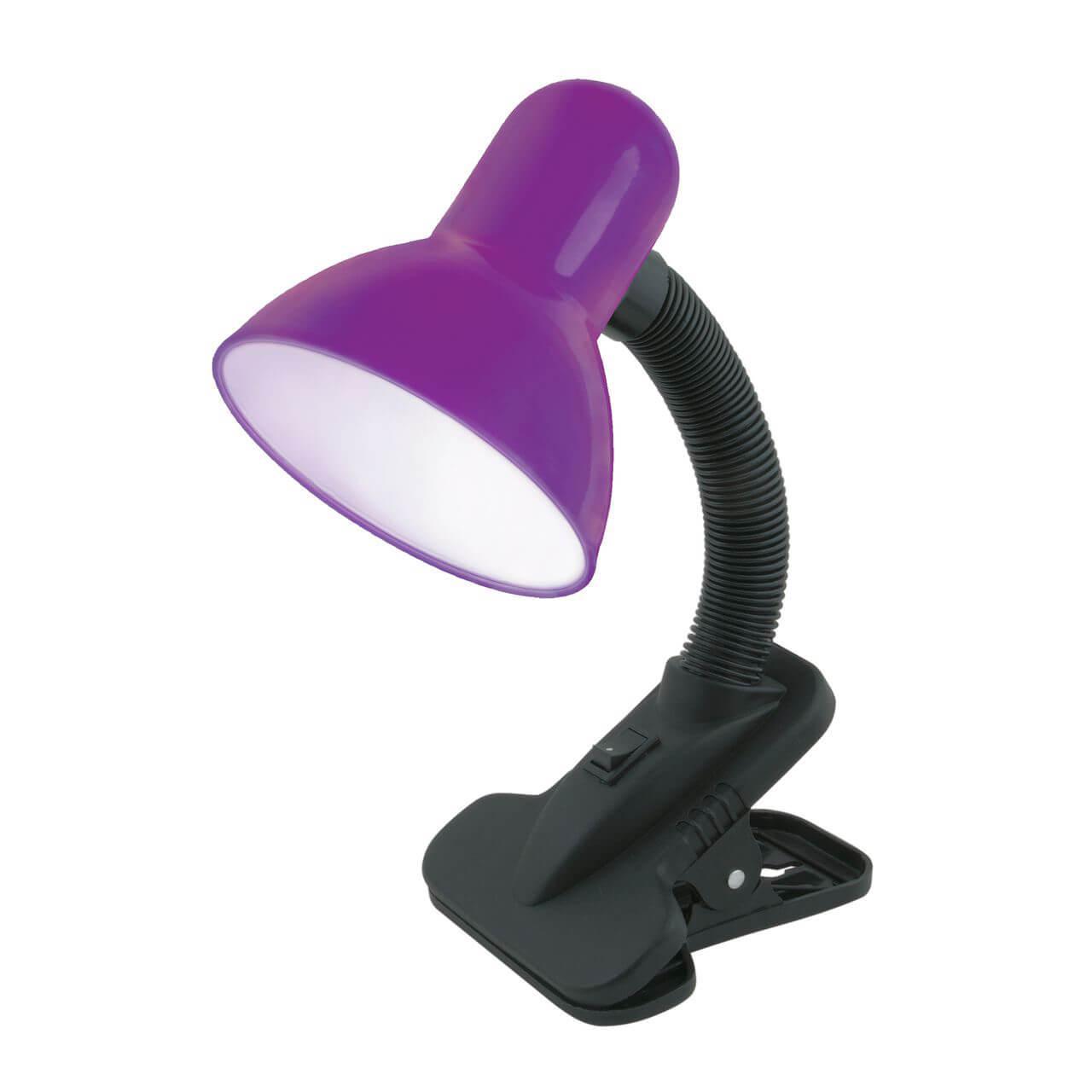 Настольная лампа Uniel TLI-222 Violett E27 09408 лампа светодиодная osram e14 220 в 8 вт свеча 806 лм холодный белый свет