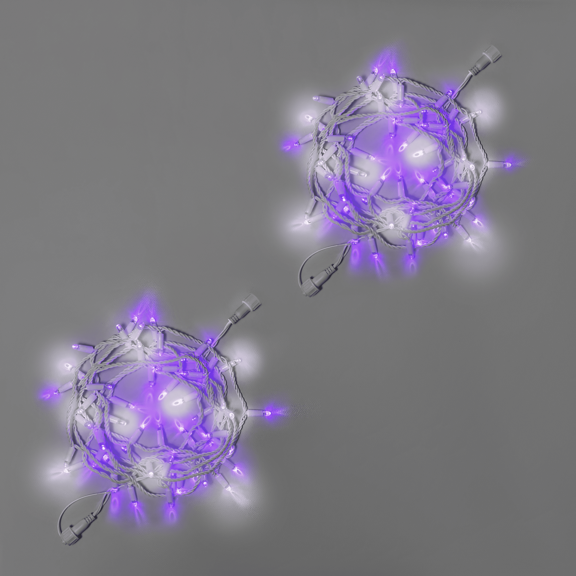 Светодиодная гирлянда INOXHUB Нить 10м 100 LED соединяемая с мерцанием 220В IP65 белый резиновый провод 23мм ФИОЛЕТОВАЯ 3045₽