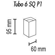 Потолочный светильник TopDecor Tubo6 SQ P1 19