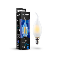 Лампа светодиодная филаментная Voltega E14 6W 4000К матовая VG10-CW2E14cold6W-F 7026