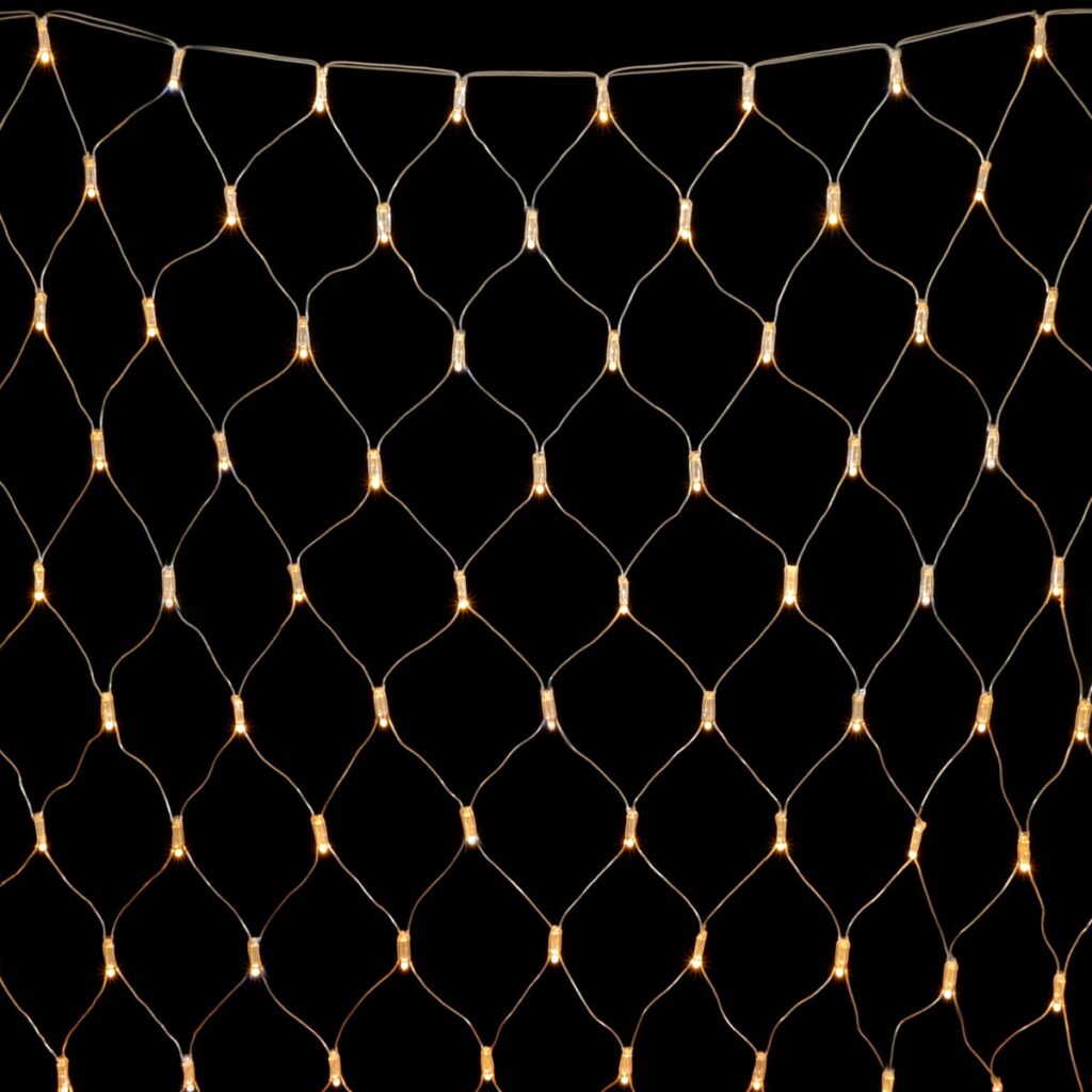 Светодиодная Сеть с Колпачком 2 x 3 м Тепло-Белая 220В 384 LED Провод Прозрачный ПВХ IP65 11290₽