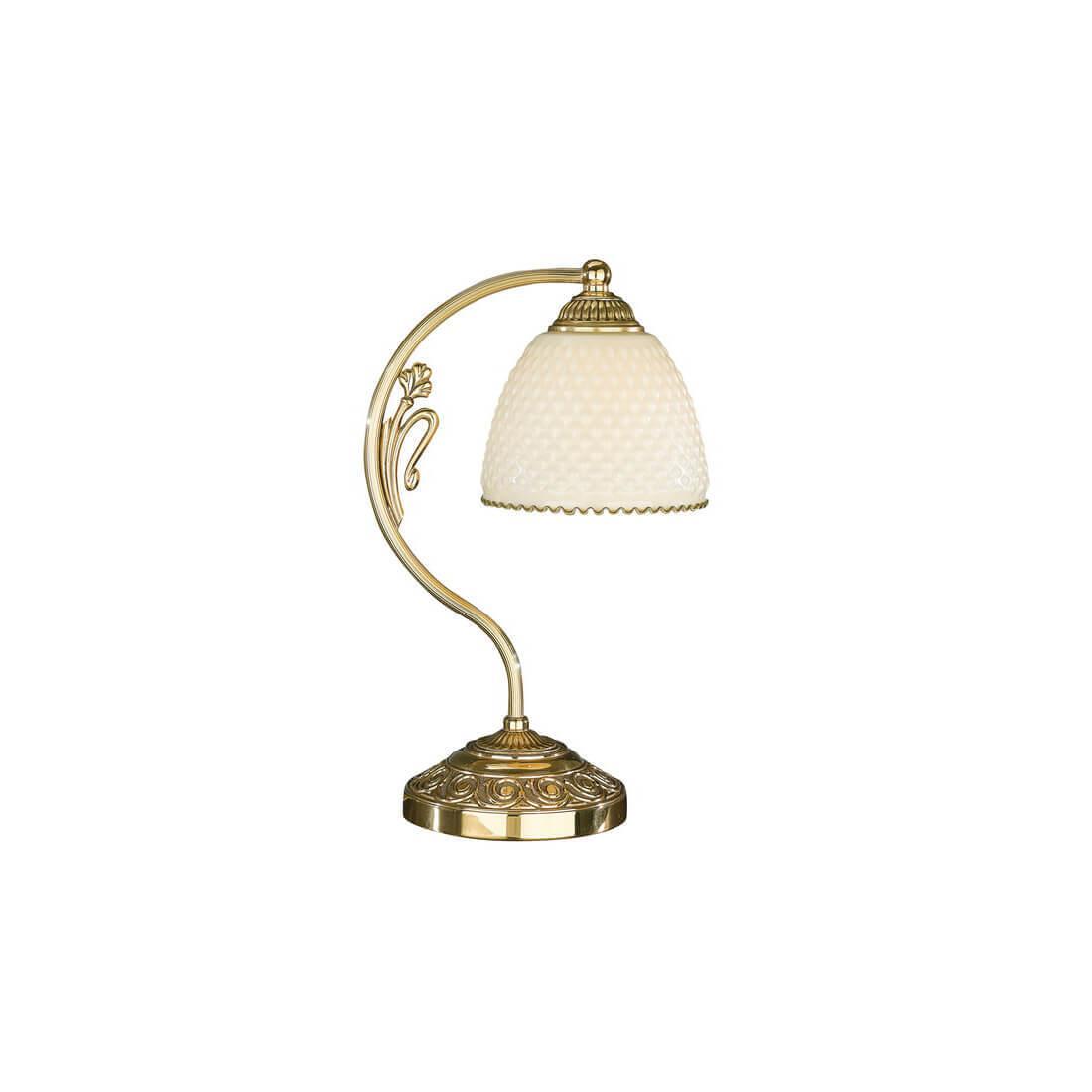 Настольная лампа Reccagni Angelo P.7105P настольная лампа мармор e14 40вт белый золотой 23х23х35 см