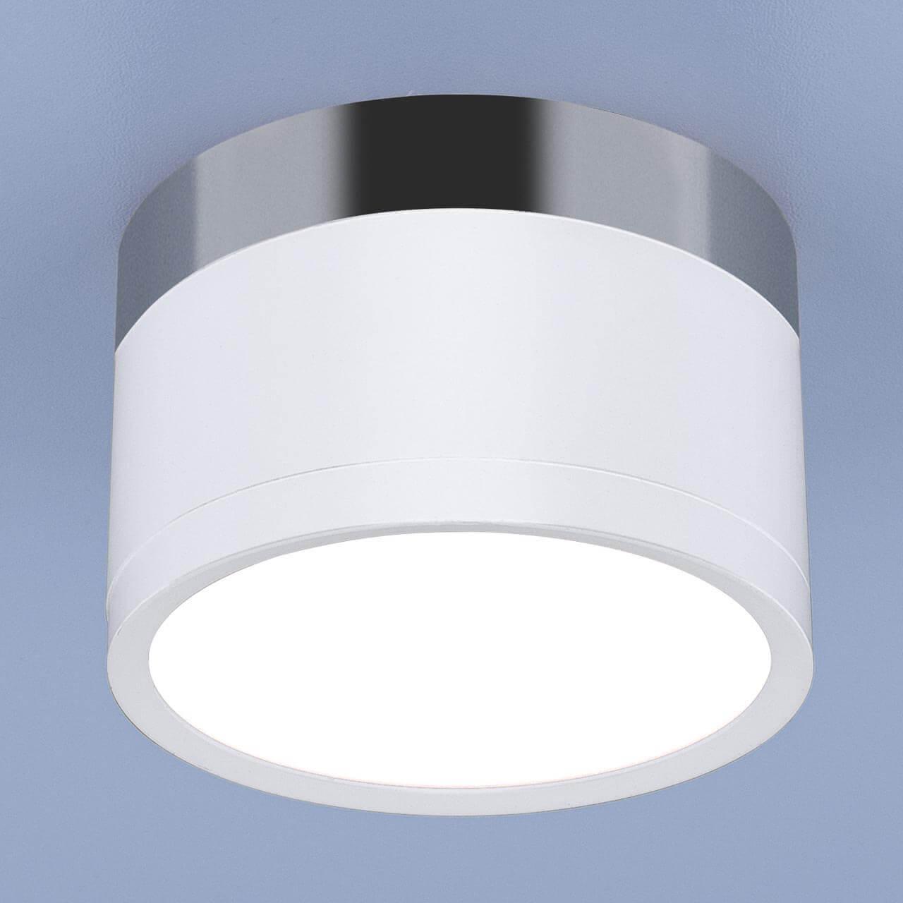 Потолочный светодиодный светильник Elektrostandard DLR029 10W 4200K белый матовый/хром 4690389122002 настенный светильник eurosvet 90020 2 хром