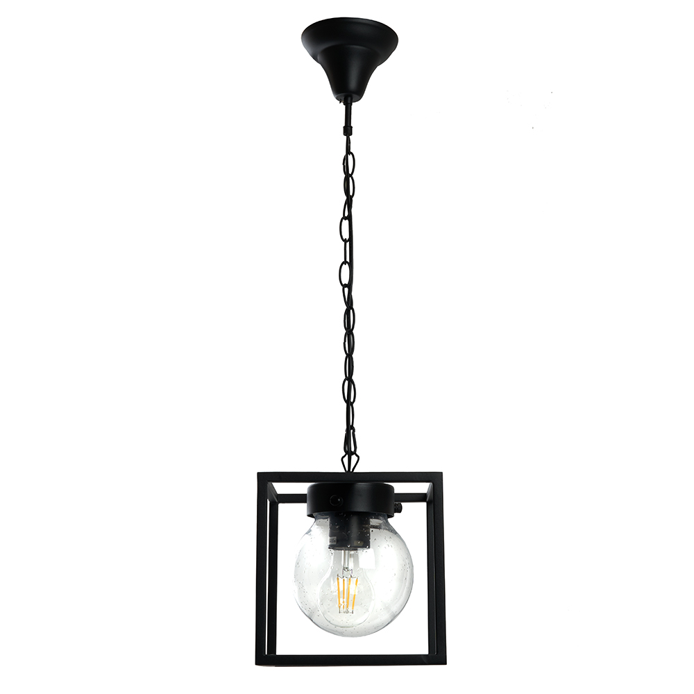 Светильник садово-парковый Feron PL715 на цепочке 60W E27 230V, черный, цвет чёрный