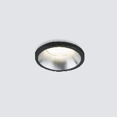 Встраиваемый светодиодный светильник Elektrostandard 15269/LED черный/сатин никель 4690389174377