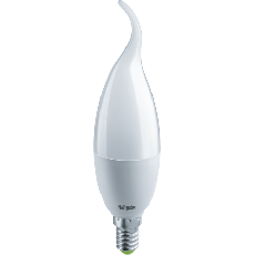 Лампа светодиодная LED 8,5Вт Е14 230В 4000К NLL-FC37-8.5-230-4K-E14-FR свеча на ветру матовая