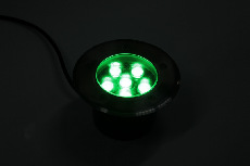 Прожектор G-MD100-G грунтовой LED-свет зеленый D150, 6W, 12V