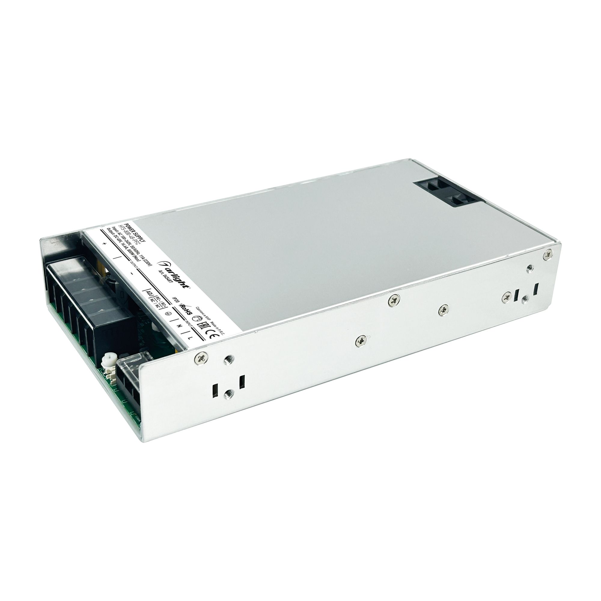 Блок питания HTS-800-48-PFC (48V, 16.6A, 800W) (Arlight, IP20 Сетка, 3 года) серверный блок питания hp 865414 b21 800w