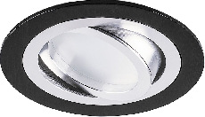 Светильник потолочный встраиваемый, MR16 G5.3, черный-хром DL2811
