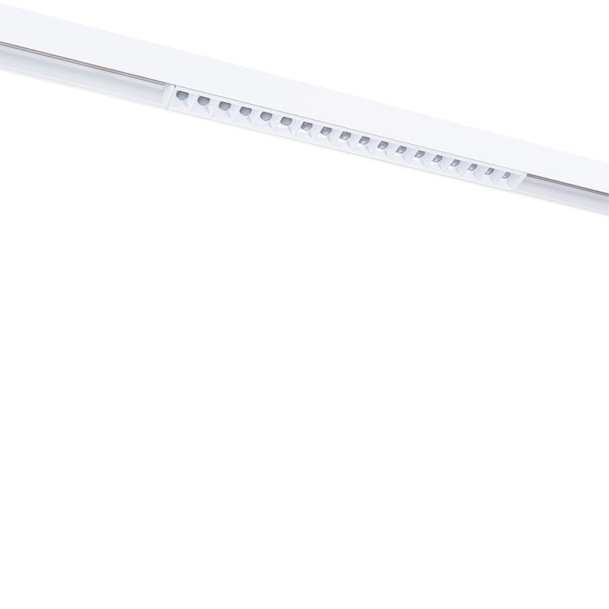 Магнитный трековый светильник Arte Lamp LINEA A4645PL-1WH трековый шинопровод для натяжного потолка однофазный магнитный arte lamp optima 2 м