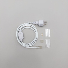 Установочный комплект для светодиодного дюралайта 220В Ø13 мм, Белый