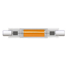 Лампа светодиодная Uniel R7s 7W 3000K прозрачная LED-J78-7W/3000K/R7s/CL GLZ07TR UL-00005061