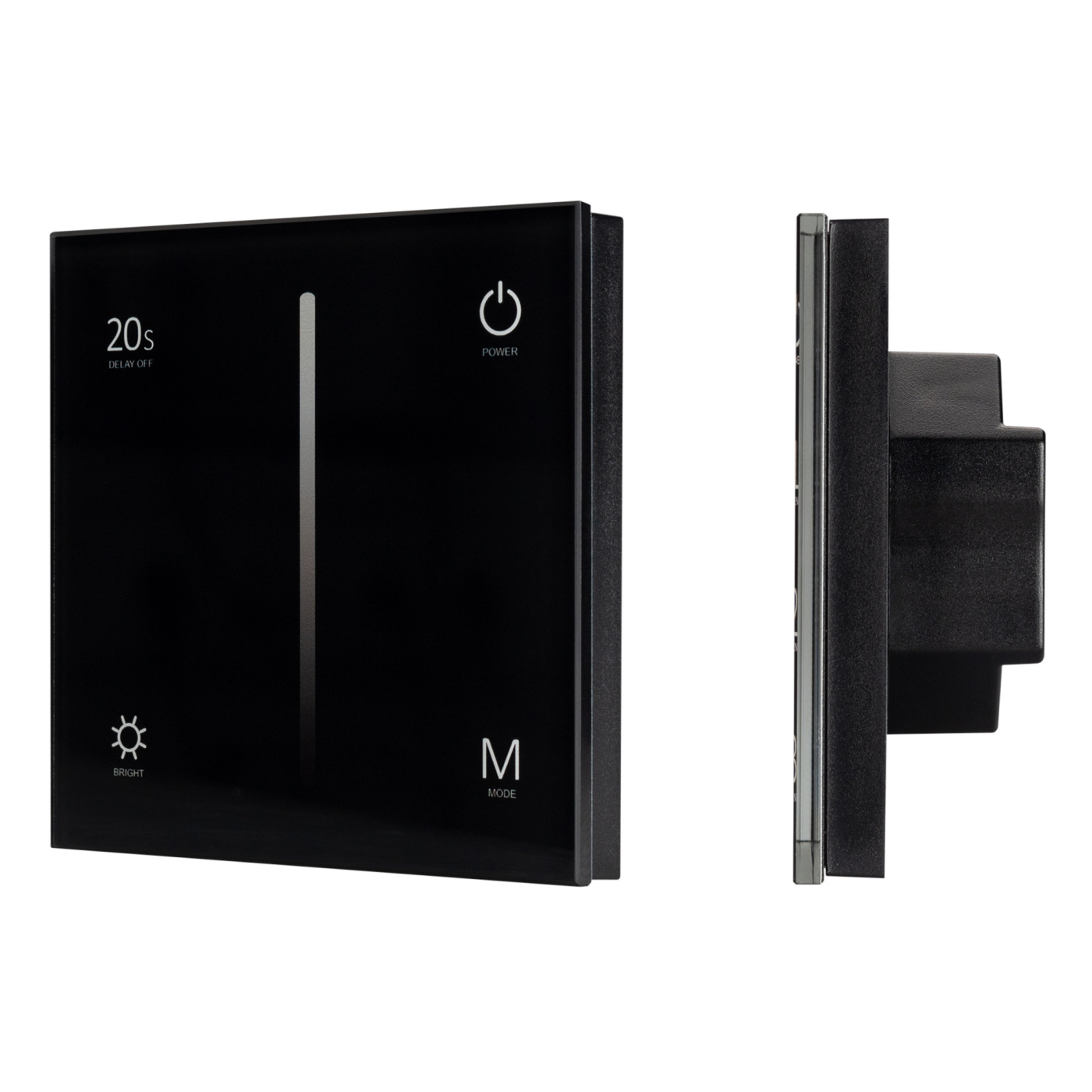 Панель SMART-P35-DIM-IN Black (230V, 0-10V, Sens, 2.4G) (Arlight, IP20 Пластик, 5 лет) панель knob smart p87 dim silver 3v 1 зона 2 4g arlight ip20 пластик 5 лет