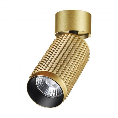 светильник светодиодный дпб 3203 18 вт ip54 накладной круг золотой Светильник накладной светодиодный Novotech MAIS LED 358509