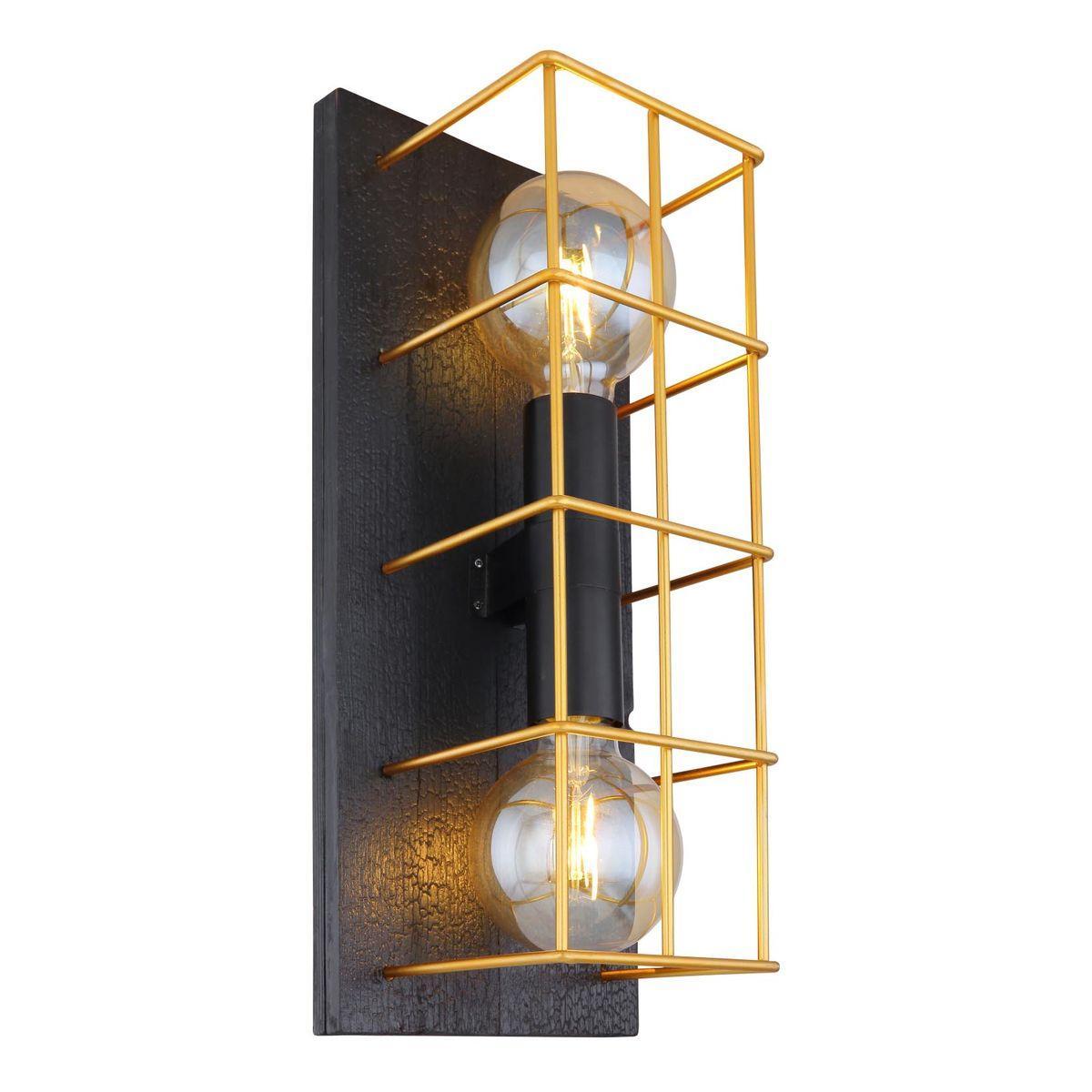 Настенный светильник Globo Merril 15530B-2W сумка женская золотой дождь на молнии коричневый чёрный