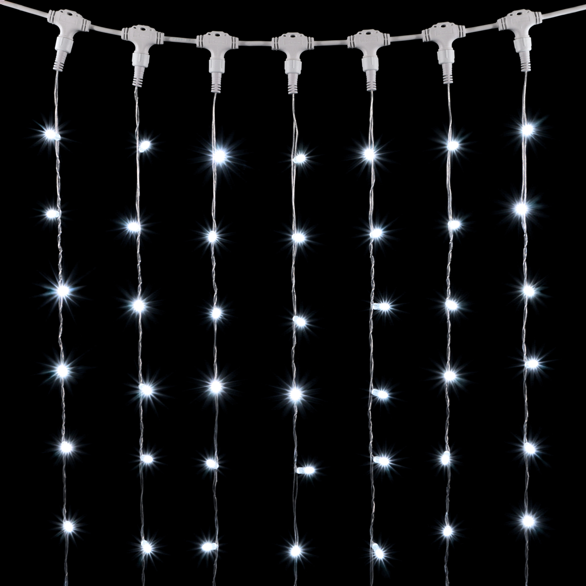 

Гирлянда Занавес с Колпачком 2 x 3 м Белый 220В, 600 LED, Провод Прозрачный ПВХ, IP65, PCL602CAP-10-2W