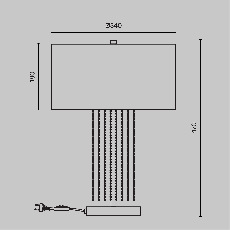 Настольный светильник Impressive E27х1 40Вт MOD151TL-01G